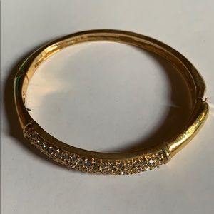 Gold bracelet with diamonds (costume piece)